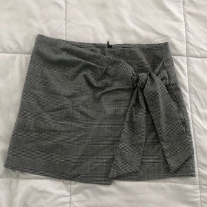 F21 Gingham Mini Skirt